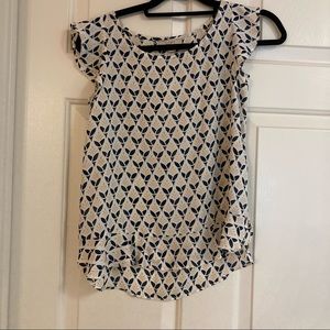 Loft Outlet Breezy Patterned Top